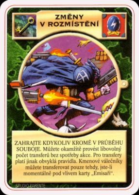 Změny v rozmístění