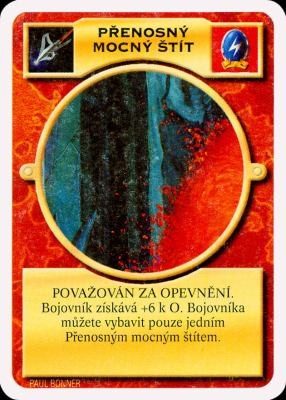 Přenosný mocný štít